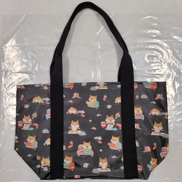 Waterproof Shiba Dumpling Tote Shoulder Bag Purse - Picture 8 of 12